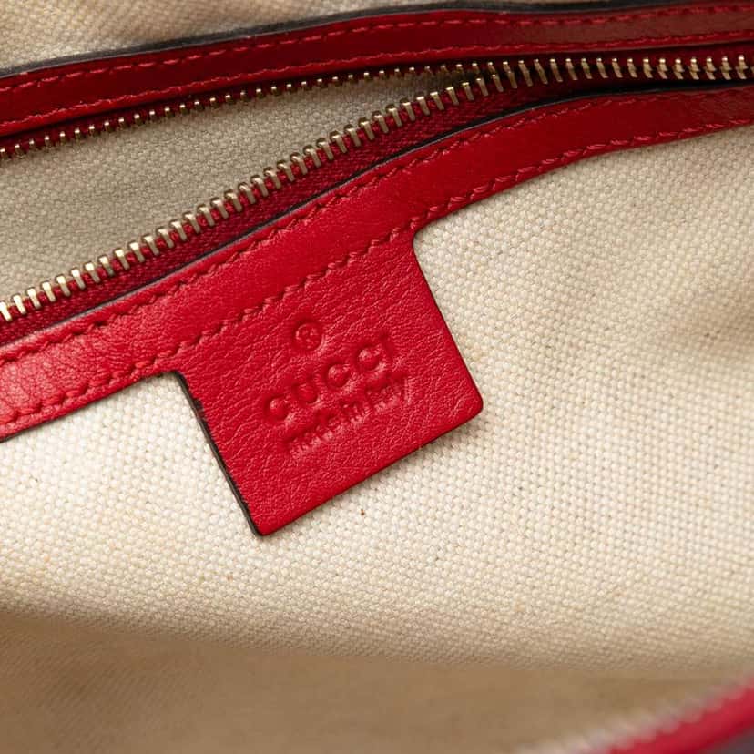 Gucci Small GG Supreme Nice Dome Satchel Brown Canvas Very good condition - Box View