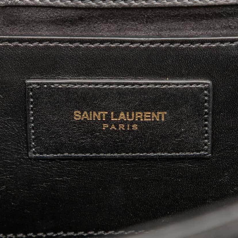 Saint Laurent Medium Smooth Calfskin Classic Monogram Kate Tassel Crossbody Black Leather Very good condition - Box View