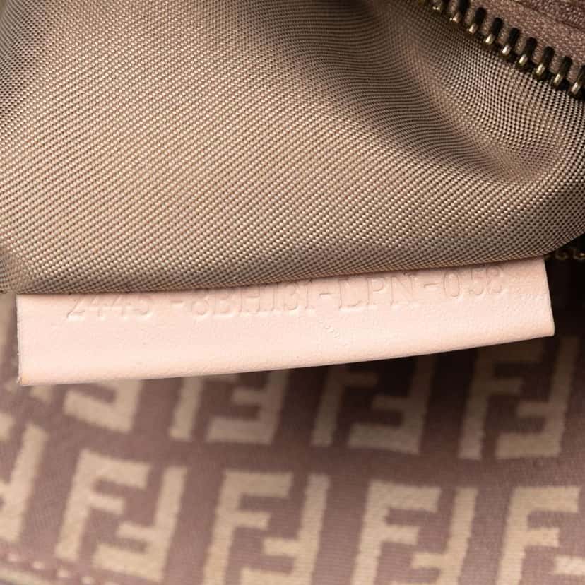 Fendi Zucchino Canvas Tote Pink Canvas Very good condition - Box View