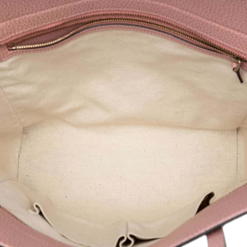 Gucci Leather Swing Convertible Tote Pink Leather Very good condition - Model View