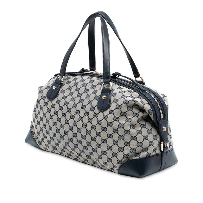 Gucci GG Canvas Brick Lane Satchel Brown Canvas Very good condition - Back View