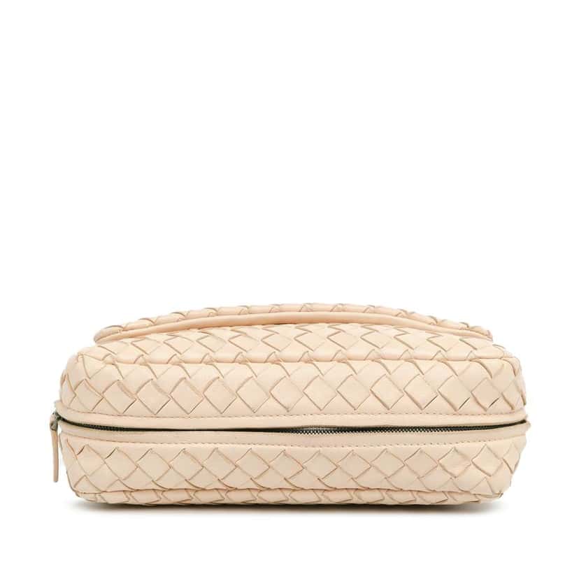 Bottega Veneta Mini Intrecciato Expandable Chain Crossbody Pink Leather Very good condition - Inside View
