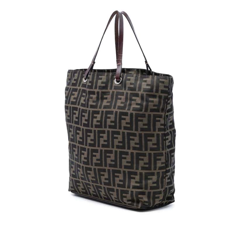 Fendi Zucca Canvas Tote Brown Canvas Very good condition - Back View