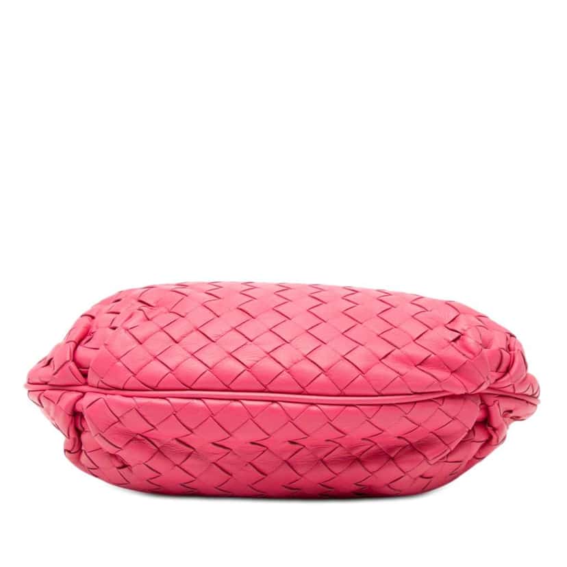 Bottega Veneta Small Nappa Intrecciato Crossbody Pink Leather Very good condition - Inside View