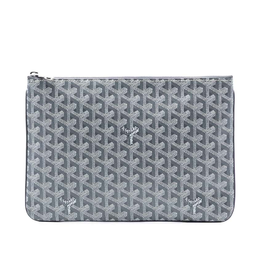 Goyard Goyardine Senat MM Grey Canvas Very good condition - Front View
