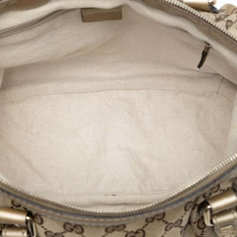 Gucci GG Canvas Sukey Satchel Brown Canvas Good condition - Model View