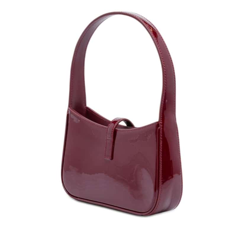 Saint Laurent Mini Patent Le 5 a 7 Red Leather Very good condition - Back View