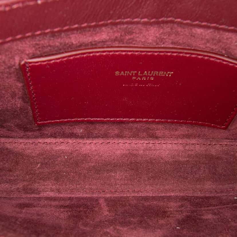 Saint Laurent Mini Patent Le 5 a 7 Red Leather Very good condition - Model View