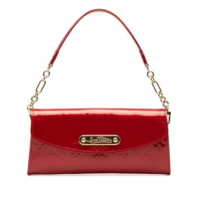 Louis Vuitton Monogram Vernis Sunset Boulevard Red Leather Very good condition - Front View