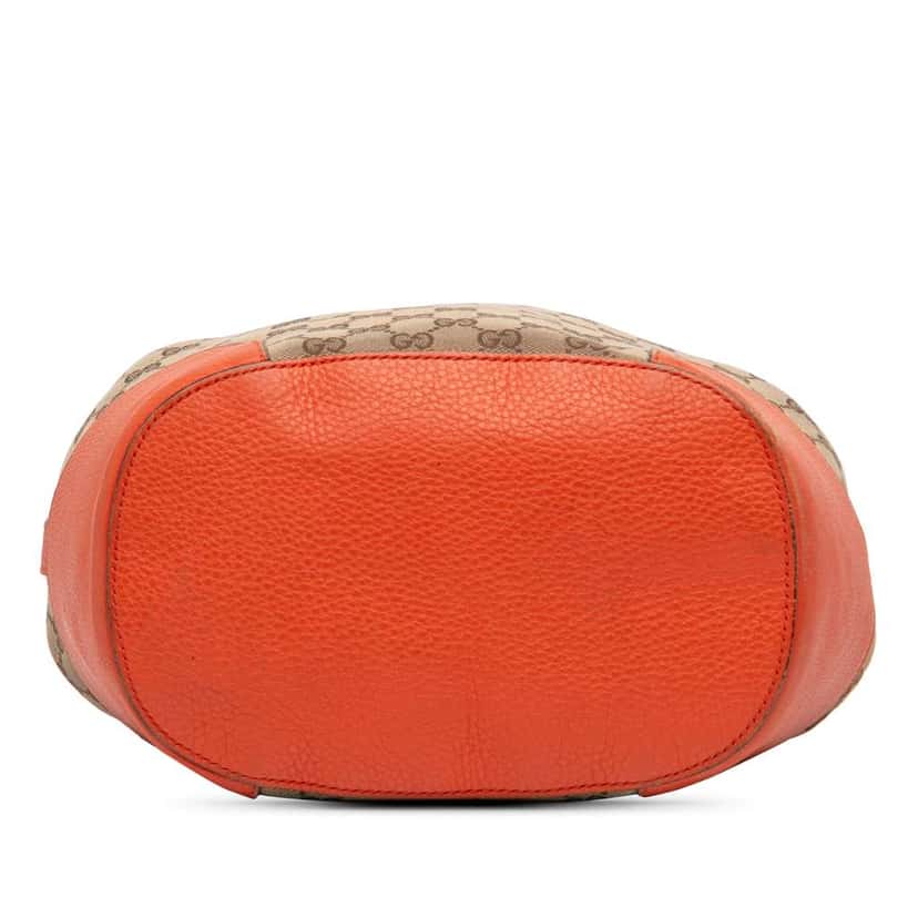 Gucci GG Canvas Drawstring Bucket Bag Brown Canvas Very good condition - Inside View