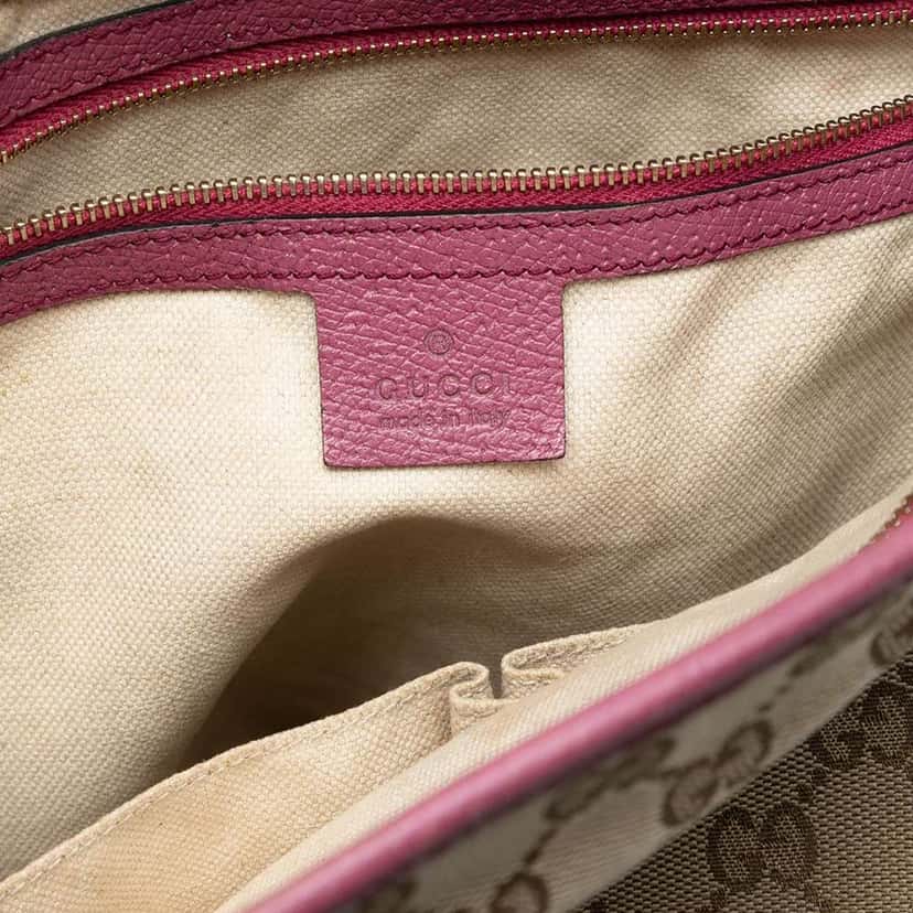 Gucci GG Canvas Bree Tote Brown Canvas Very good condition - Box View