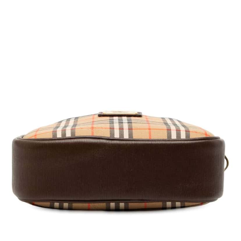 Burberry Haymarket Check Canvas Crossbody Brown Canvas Very good condition - Inside View