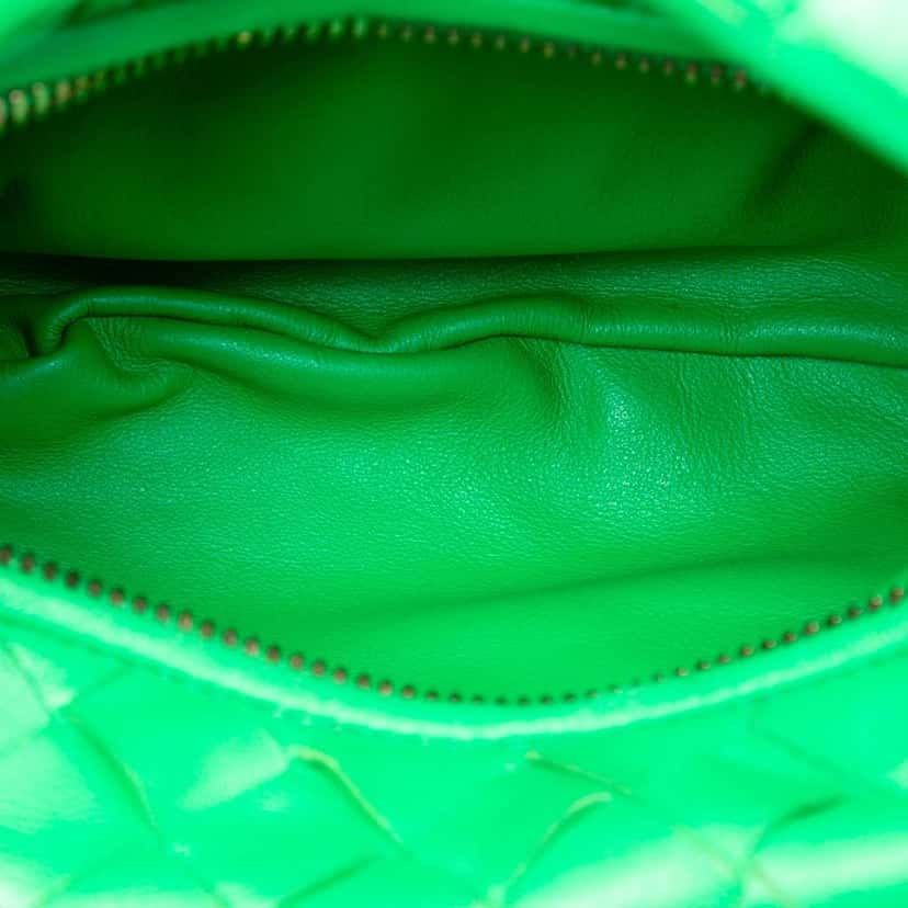 Bottega Veneta Mini Nappa Intrecciato Jodie Green Leather Very good condition - Model View