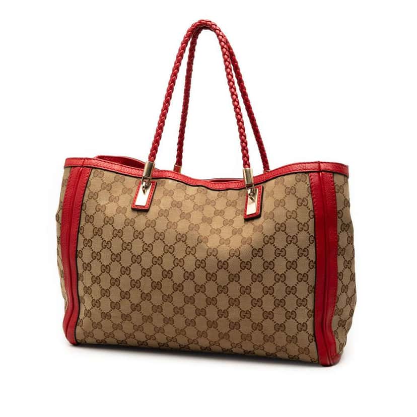 Gucci Medium GG Canvas Bella Tote Brown Canvas Very good condition - Back View