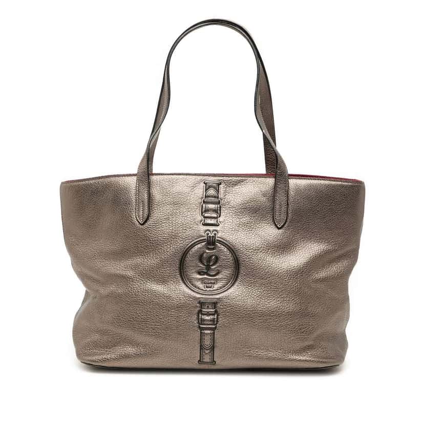 Loewe Metallic Leather Tote Brown Leather Very good condition - Front View