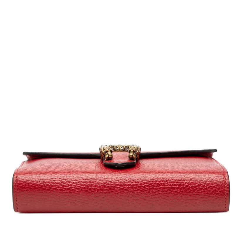 Gucci Leather Dionysus Wallet on Chain Red Leather Very good condition - Inside View