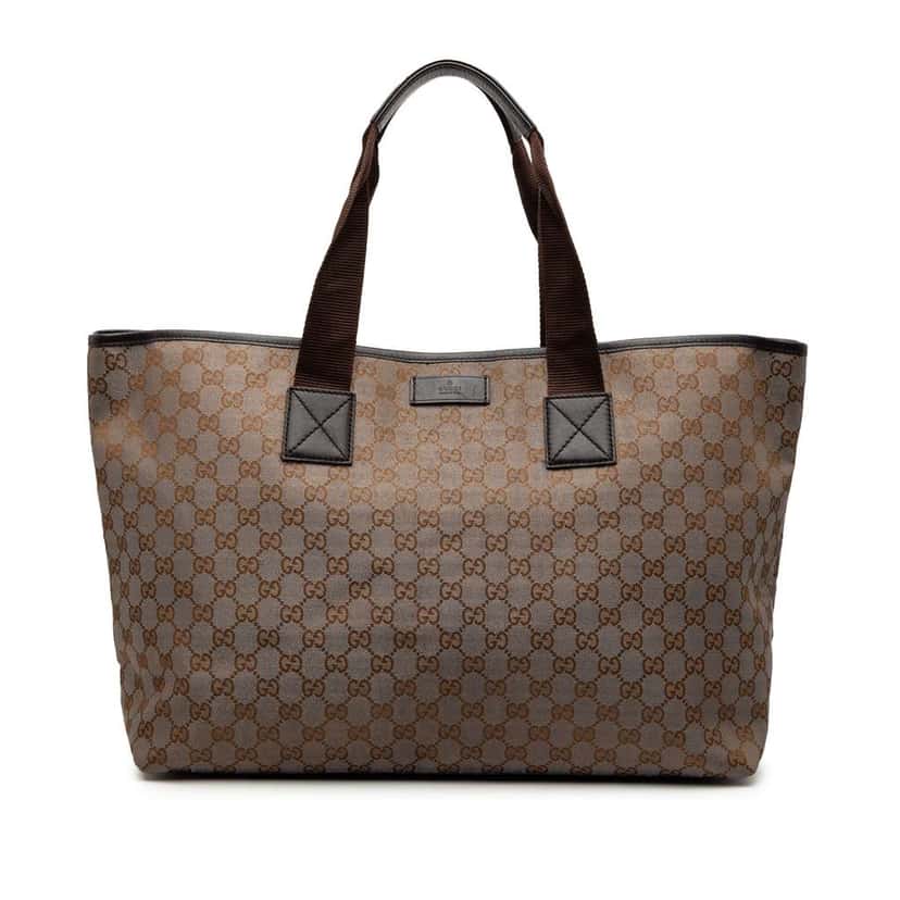 Gucci GG Canvas Tote Brown Canvas Very good condition - Front View