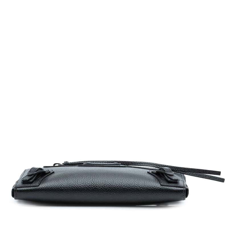 Balenciaga Grained Calfskin Neo Classic Zip Around Crossbody Black Leather Very good condition - Inside View