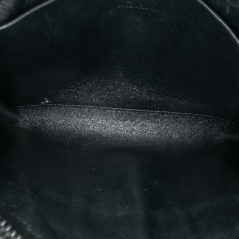 Balenciaga Grained Calfskin Neo Classic Zip Around Crossbody Black Leather Very good condition - Model View