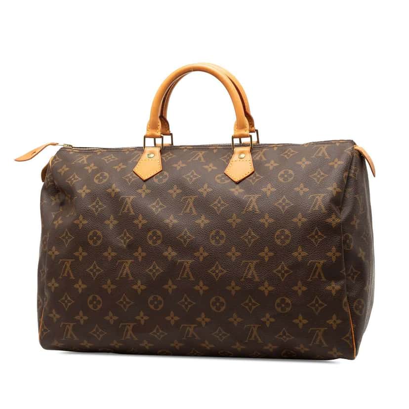 Louis Vuitton Monogram Speedy 40 Brown Good condition - Back View