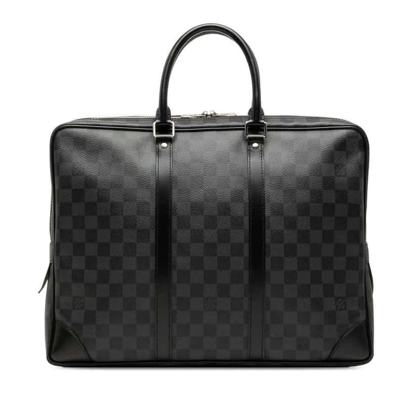 Louis Vuitton Damier Graphite Porte Documents Voyage PM Black Very good condition - Front View