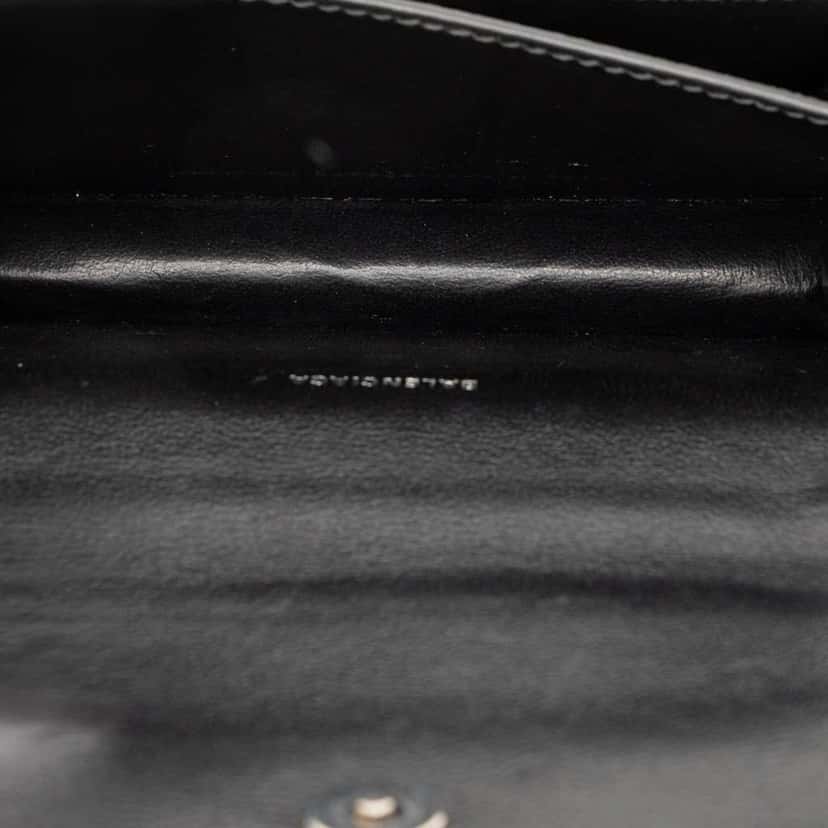 Balenciaga Croc Embossed Leather Sharp Belt Bag XS Black Leather Very good condition - Model View