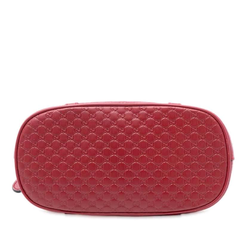 Gucci Mini Microguccissima Dome Satchel Red Leather Very good condition - Inside View