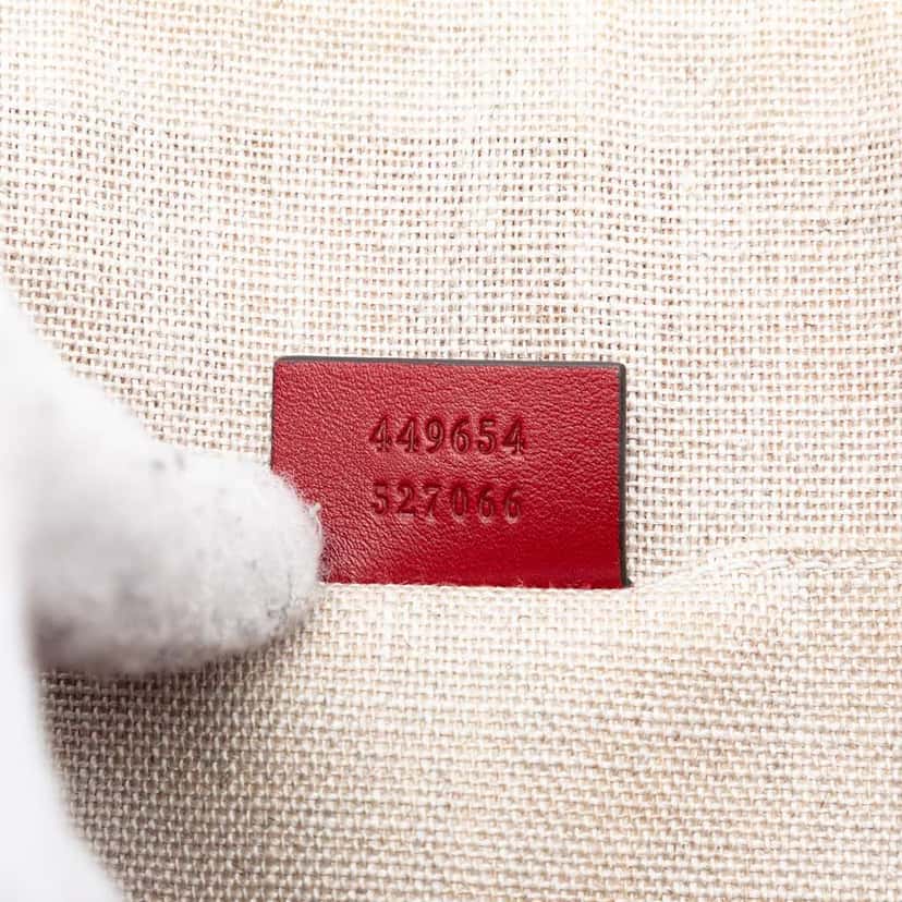 Gucci Mini Microguccissima Dome Satchel Red Leather Very good condition - Box View