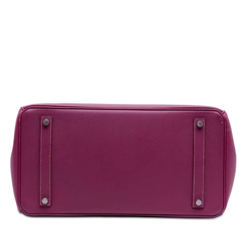 Hermès Epsom Candy Verso Birkin Retourne 35 Pink Leather Good condition - Inside View