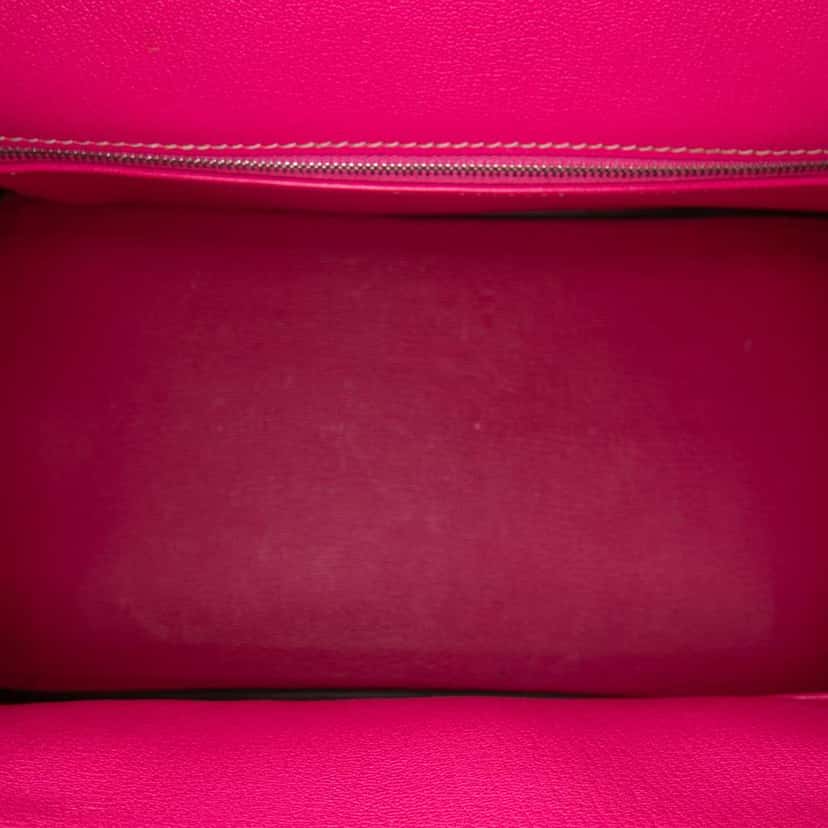 Hermès Epsom Candy Verso Birkin Retourne 35 Pink Leather Good condition - Model View