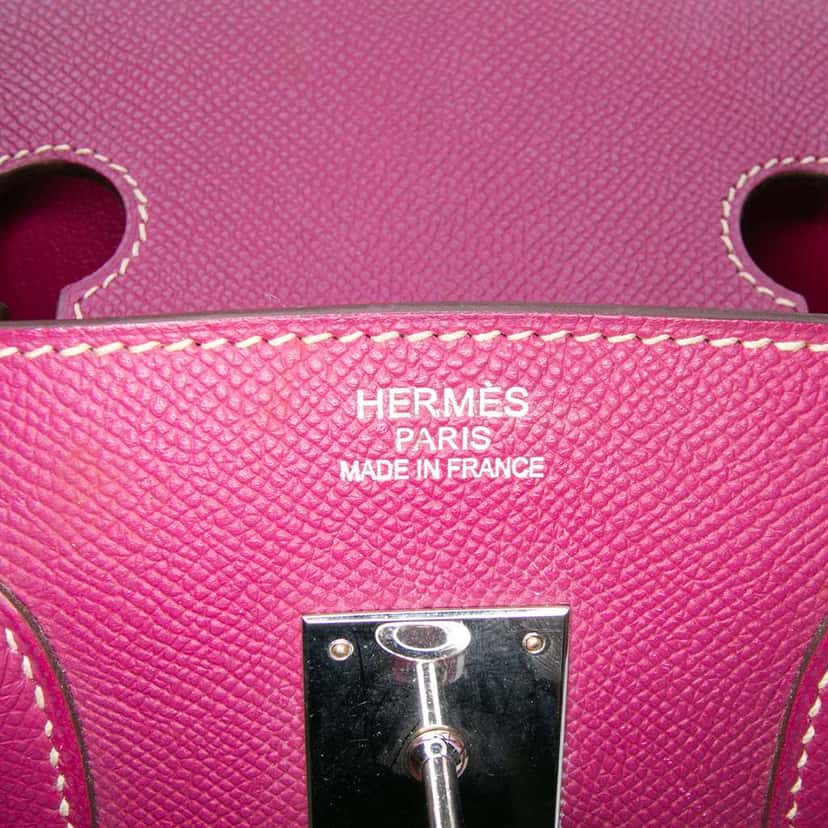 Hermès Epsom Candy Verso Birkin Retourne 35 Pink Leather Good condition - Box View