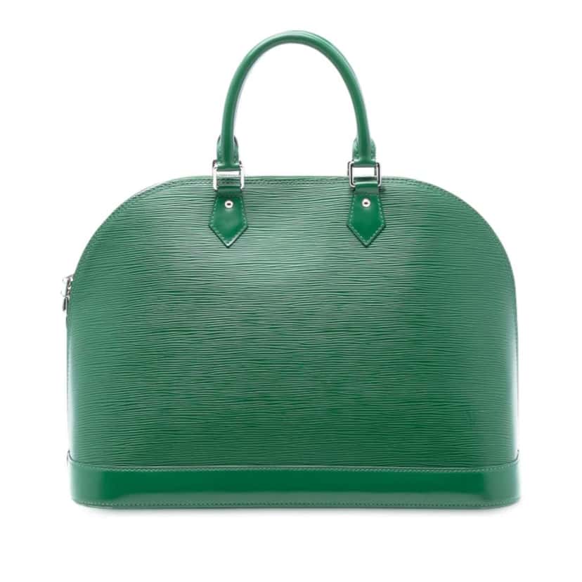 Louis Vuitton Epi Alma GM Green Leather Very good condition - Front View