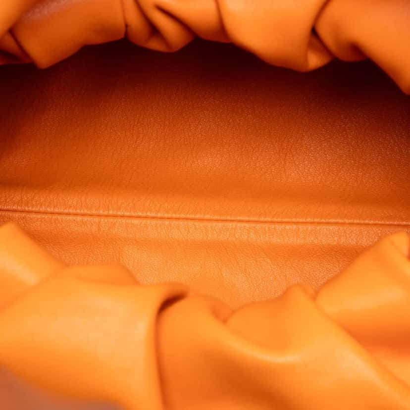 Bottega Veneta Lambskin The Shoulder Pouch Orange Leather Very good condition - Model View