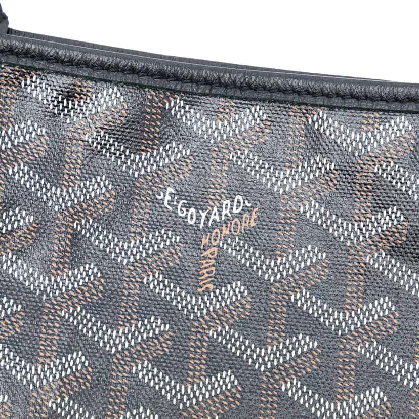 Goyard Goyardine Saint Louis PM Black Canvas Very good condition - Box View
