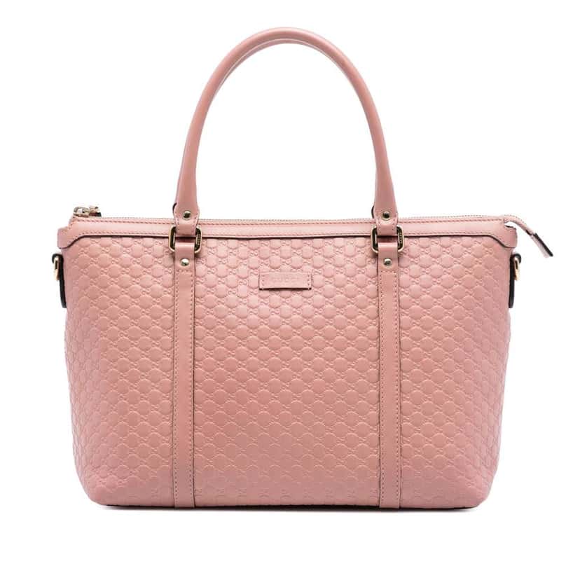 Gucci Small Microguccissima Joy Satchel Pink Leather Very good condition - Front View