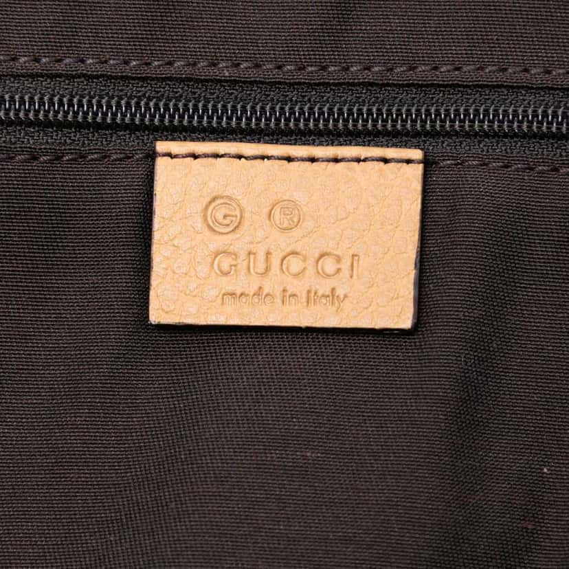 Gucci Leather GG Charm Satchel Brown Leather Very good condition - Box View