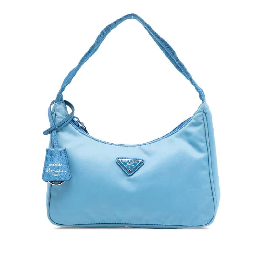 Prada Mini Tessuto Re Edition 2000 Shoulder Bag Blue Good condition - Front View