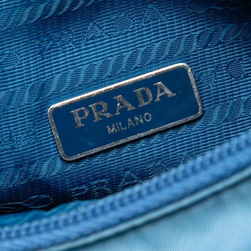 Prada Mini Tessuto Re Edition 2000 Shoulder Bag Blue Good condition - Box View