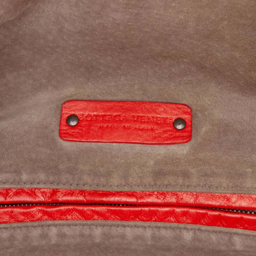 Bottega Veneta Nappa Intrecciato Cube Tote Red Leather Very good condition - Box View