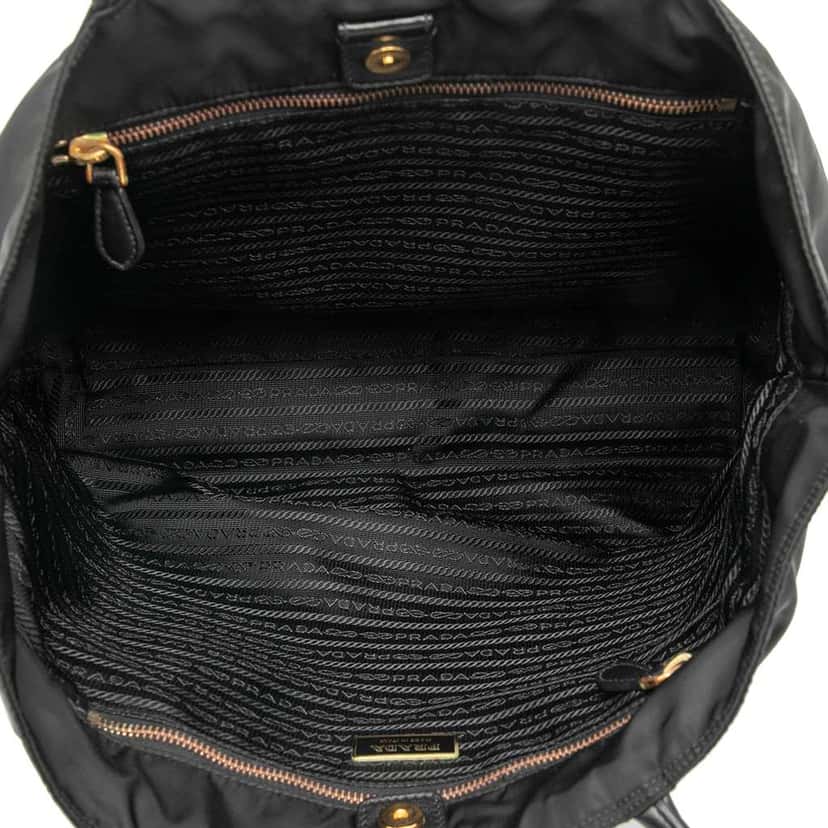 Prada Tessuto Tote Black Very good condition - Model View
