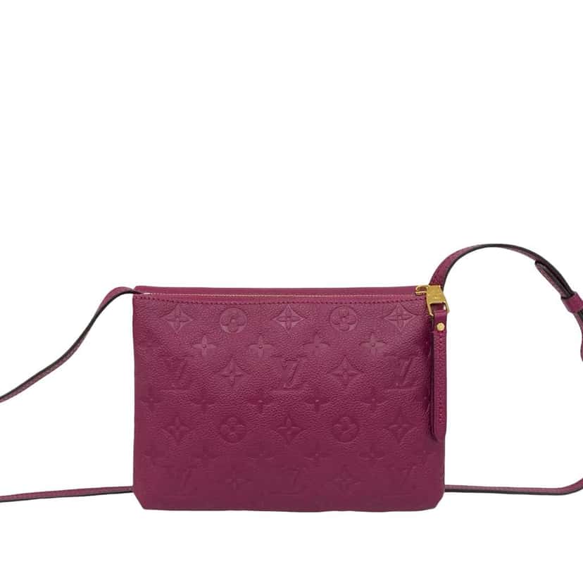 Louis Vuitton Monogram Empreinte Twice Purple Leather Very good condition - Back View