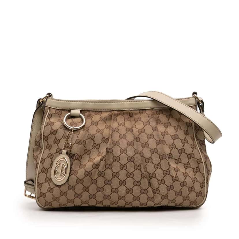 Gucci GG Canvas Sukey Crossbody Brown Canvas Very good condition - Front View