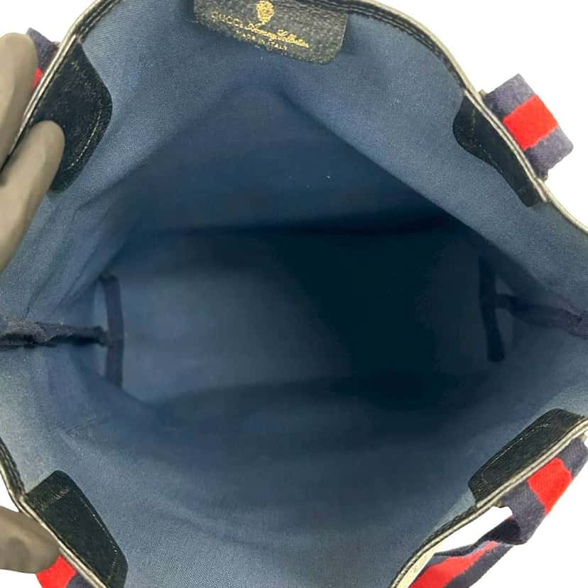 Gucci GG Supreme Web Tote Brown Canvas Very good condition - Box View