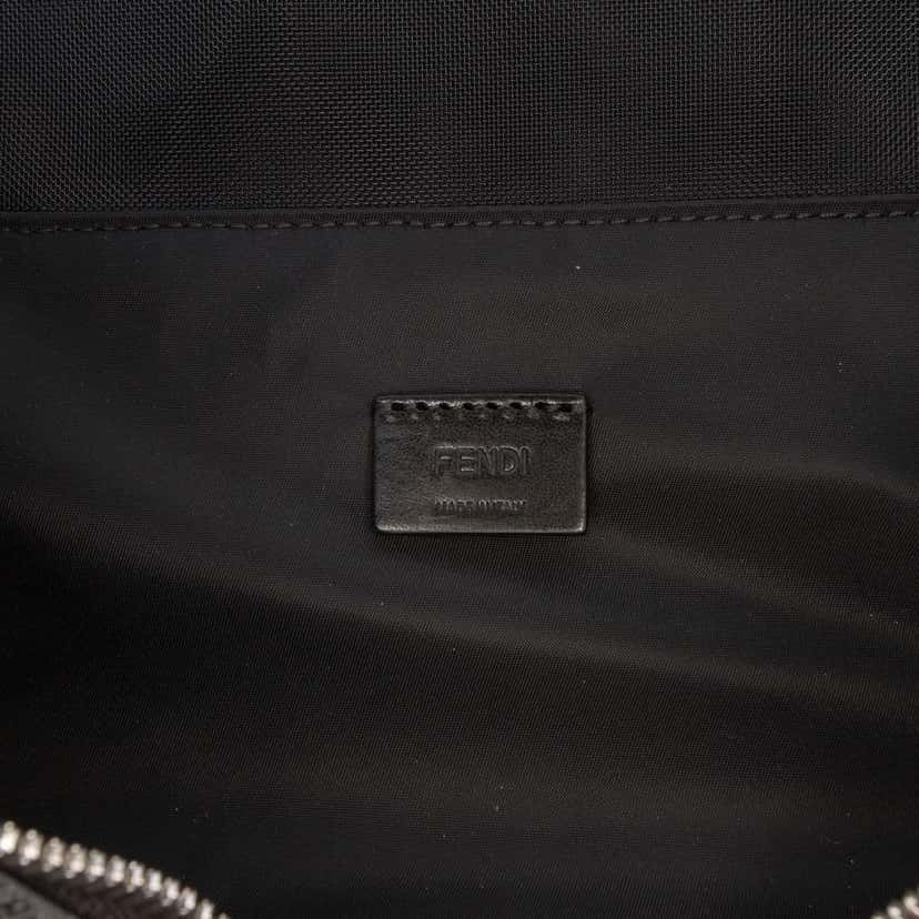 Fendi Zucca Coated Canvas FF Travel Essential Case Grey Canvas Very good condition - Box View