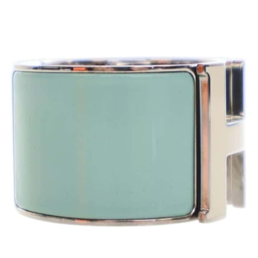 Hermès Extra Large Clic Clac H Bracelet PM Blue Good condition - Back View