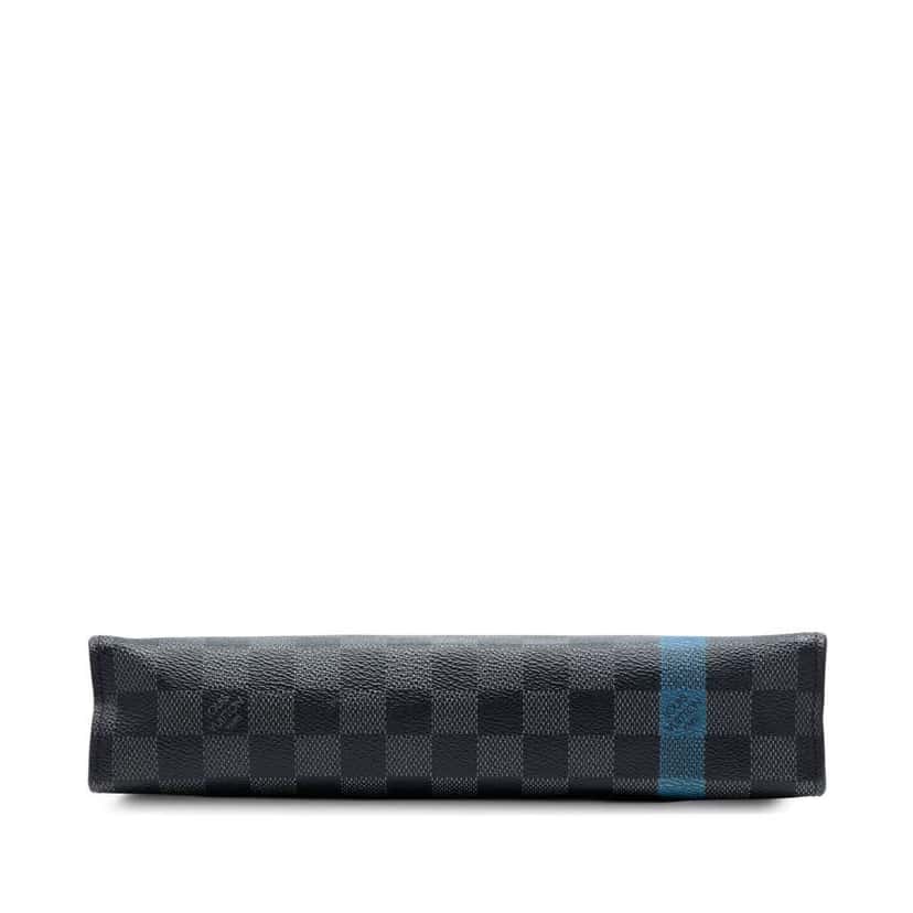 Louis Vuitton Damier Graphite Stripe Pochette Voyage MM Black Very good condition - Inside View