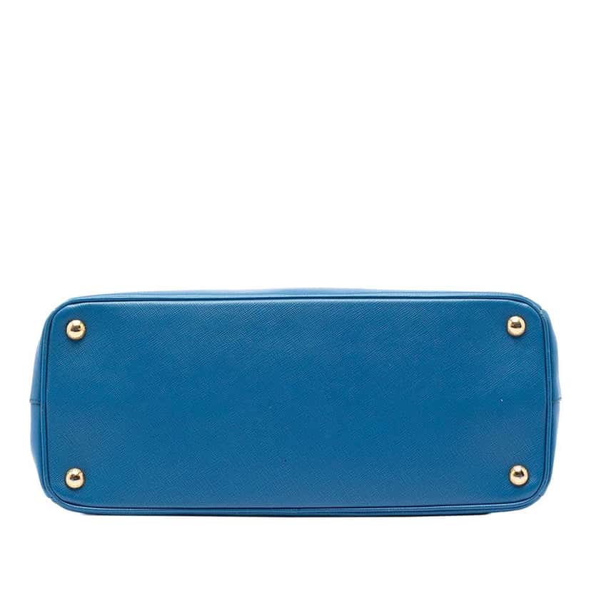 Prada Saffiano Lux Parabole Tote Blue Leather Very good condition - Inside View