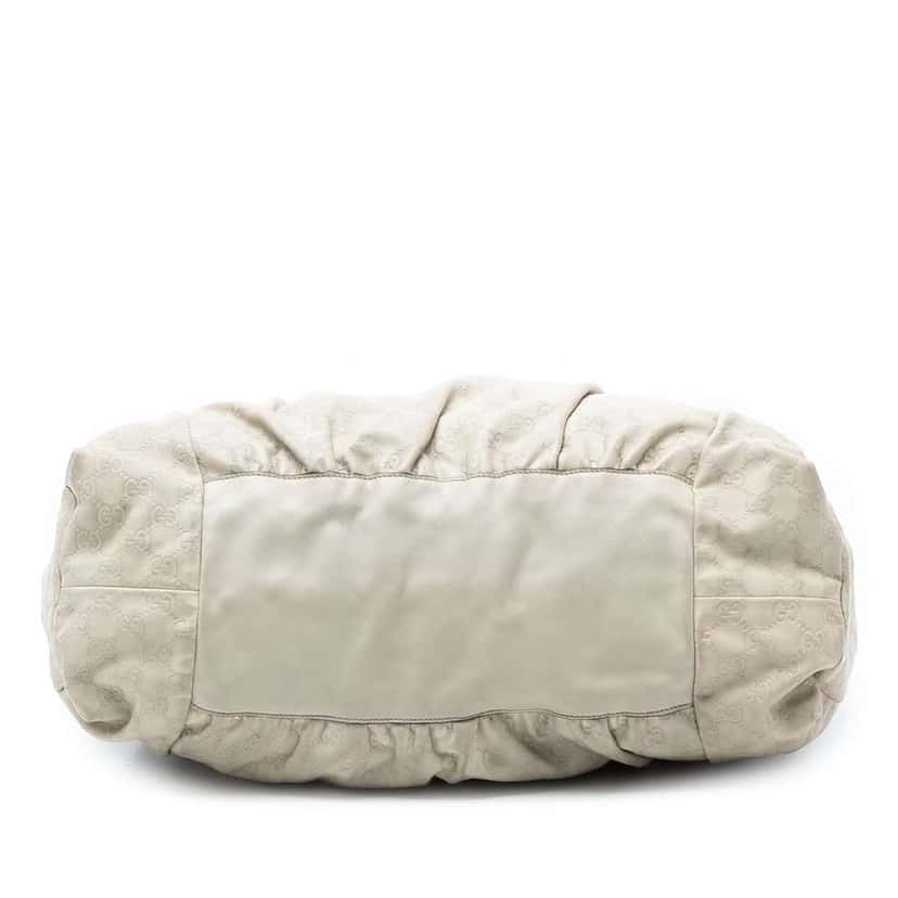 Gucci Large Guccissima Hysteria Tote White Leather Very good condition - Inside View