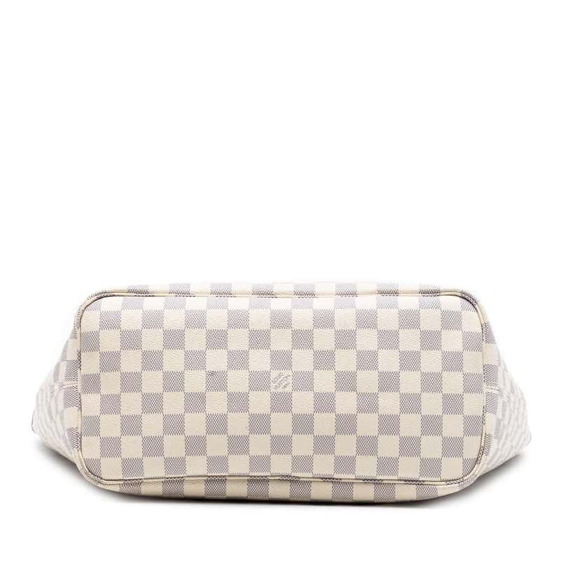 Louis Vuitton Damier Azur Neverfull MM White Very good condition - Inside View