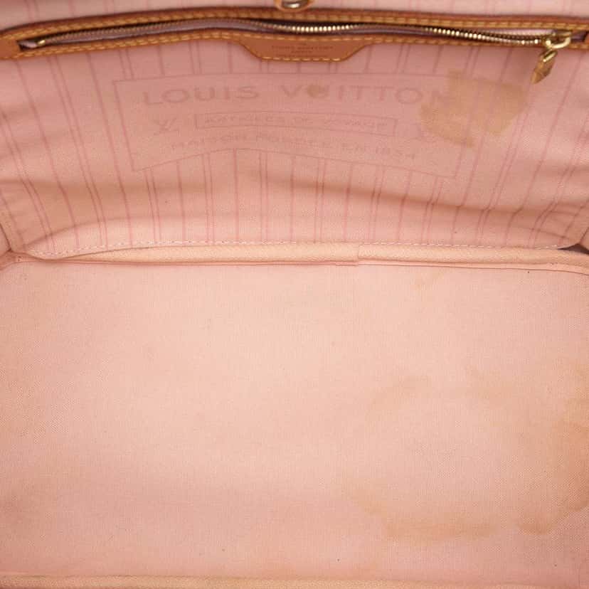 Louis Vuitton Damier Azur Neverfull MM White Very good condition - Model View